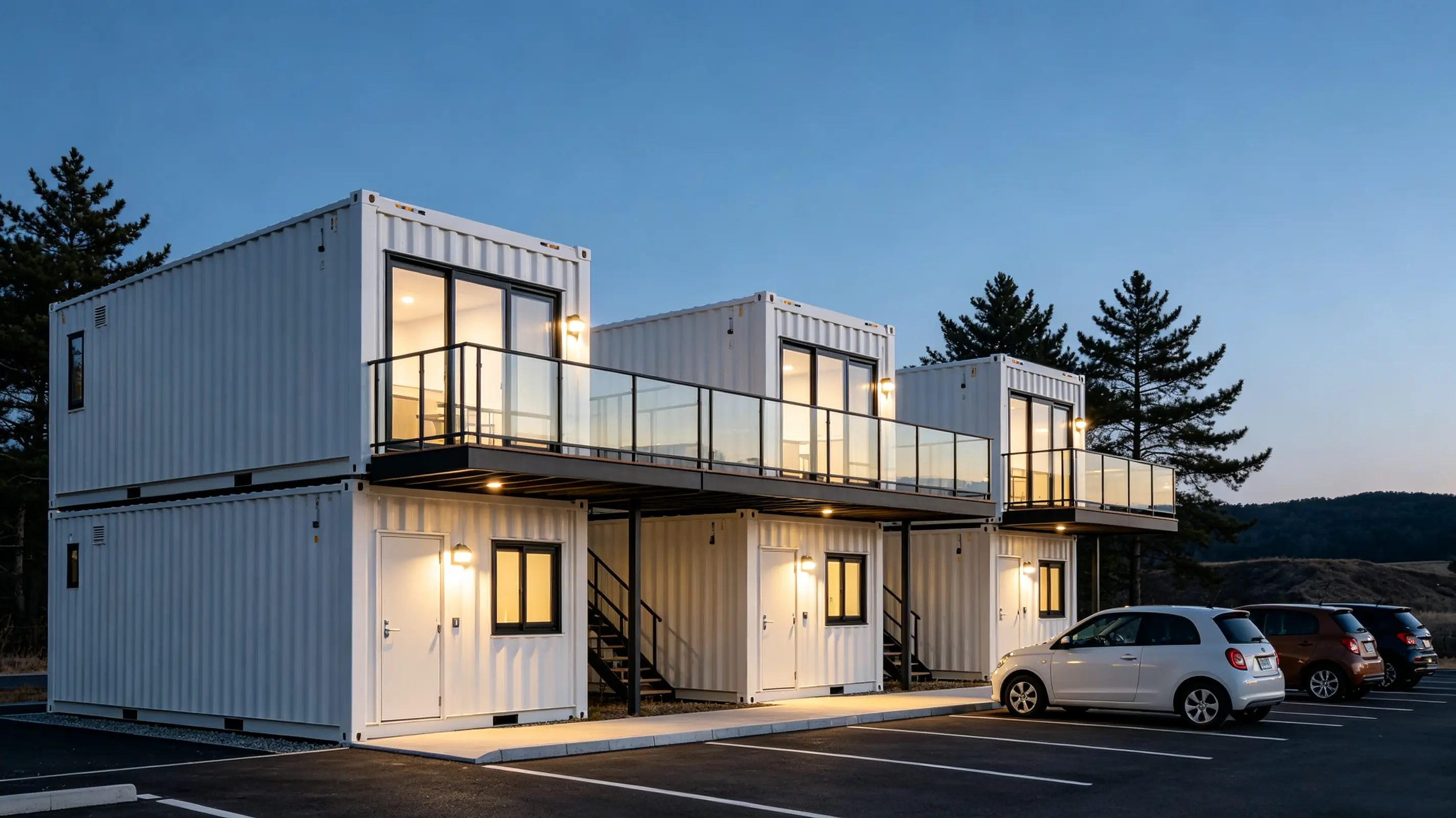 Prefabrykowana konstrukcja motelu kontenerowego