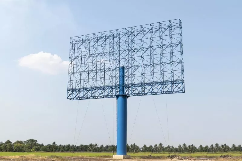 Stalowa konstrukcja billboardowa