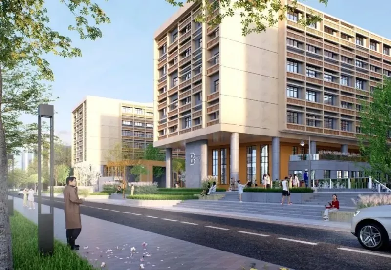Budynek międzynarodowej wymiany studenckiej ze stalową ramą