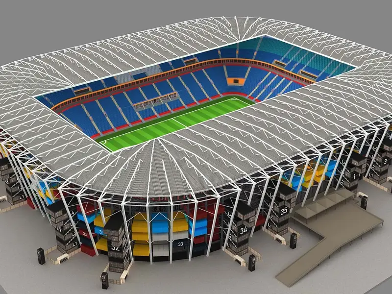 Stadion modułowy z ramą stalową